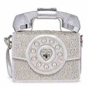 Rhinestone Party Line Million Stars Phone Crossbody Bag